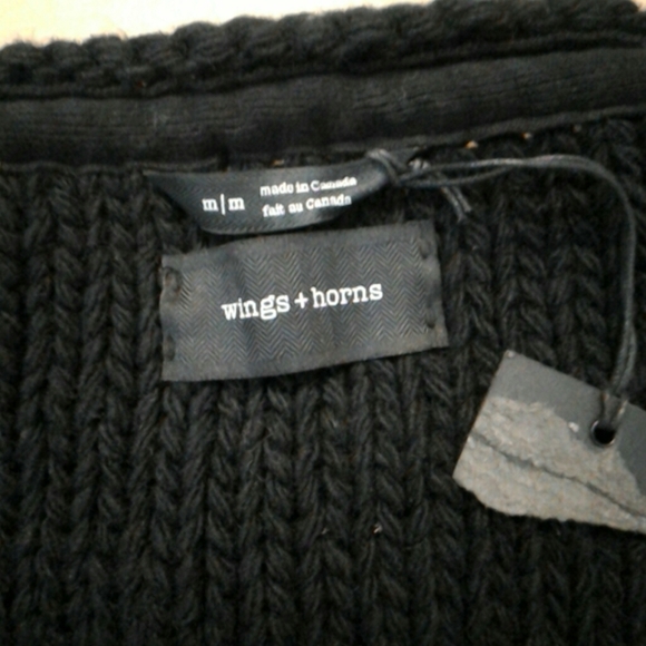 Wings + Horns Cardigan  NWOT - Picture 4 of 9